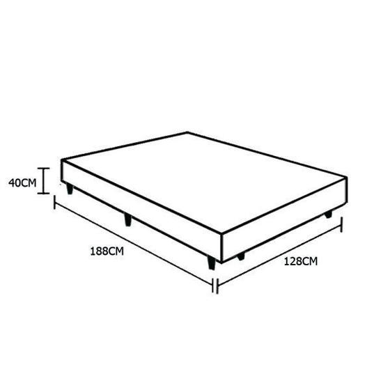 Imagem de Base Box Blindado Viúva AColchoes Sintético Branco 40x128x188