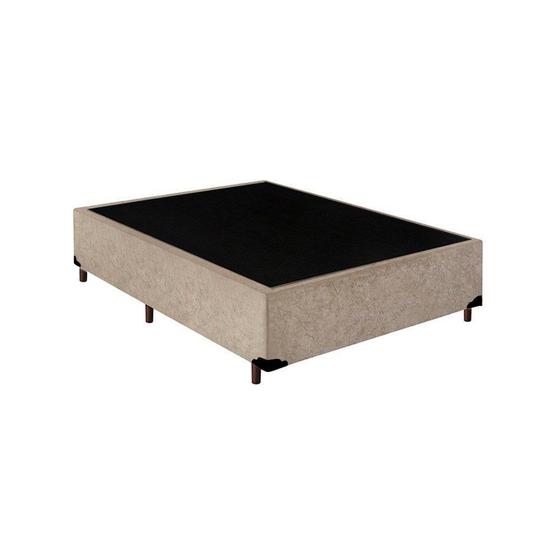 Imagem de Base Box Blindado Viúva AColchoes Suede Bege 40x128x188