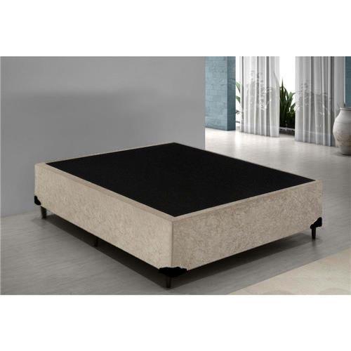 Imagem de Base Box Casal Crisle Suede Bege 40x138x188