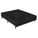 Base Box Casal Sintético Preto - 138x188x40 Menor preço em Base Box Casal Sintético Preto - 138x188x40
