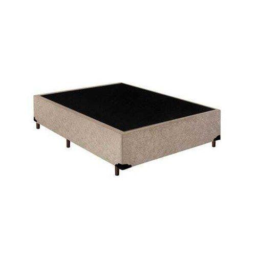 Base Box Casal Suede Bege 40x138x188 Menor preço em Base Box Casal Suede Bege 40x138x188