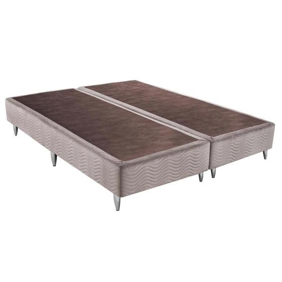 Imagem de Base Box Para Cama Super King Ortobom Sommier Camurça 96x30