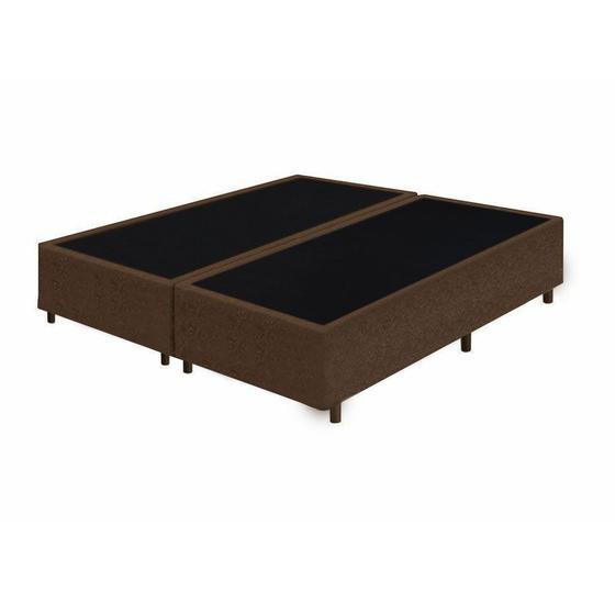 Imagem de Base Box Queen Bipartido Santo Box Suede 40x158x198