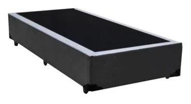Base Box Solteiro Sintético Cinza 78Cm Largura Menor preço em Base Box Solteiro Sintético Cinza 78Cm Largura