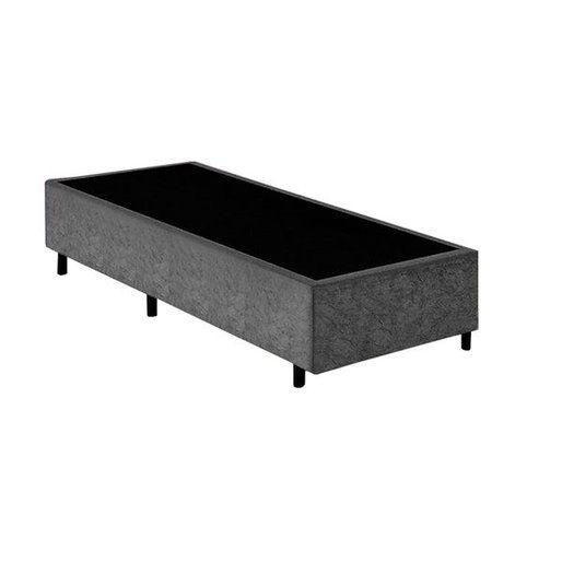 Imagem de Base Box Solteiro Suede Cinza - 88x188x40