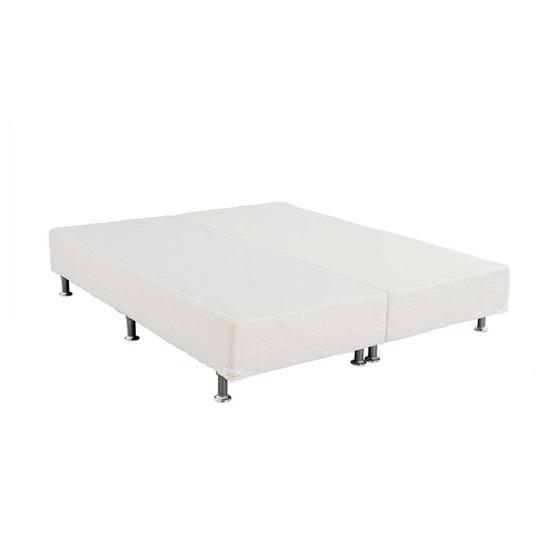 Base Box Sommier Light Bipartido 24cm Branco Menor preço em Base Box Sommier Light Bipartido 24cm Branco