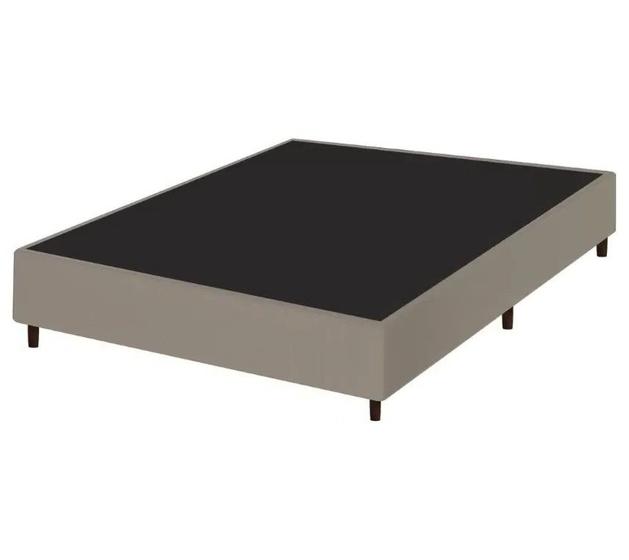 Imagem de Base Box Viúva 128x188 material sintético Bege