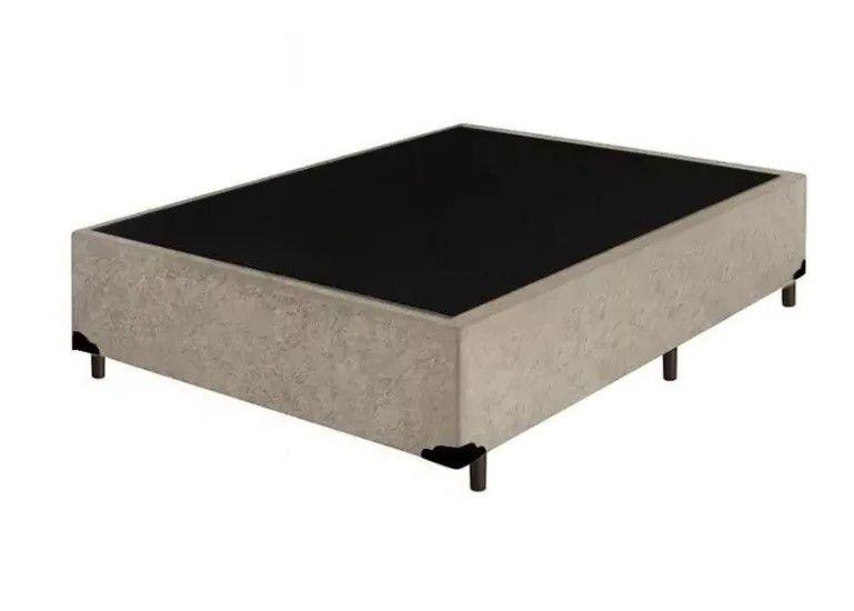 Imagem de Base Box Viúva 128x188 Suede Bege