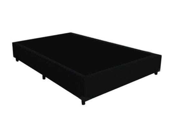 Imagem de Base Box Viúva Suede Preto 128 X 188 X 40