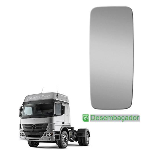 Imagem de Base c Vidro Retrovisor MB Axor Atego 2015 LD c Desembaçador