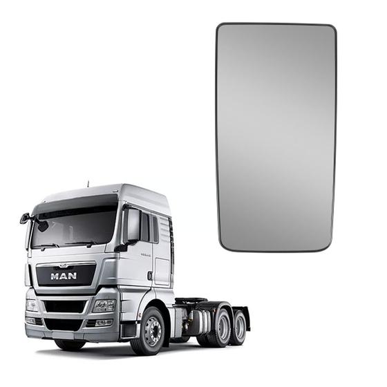 Imagem de Base c Vidro Retrovisor p MAN TGX Convexo s Desembaçador