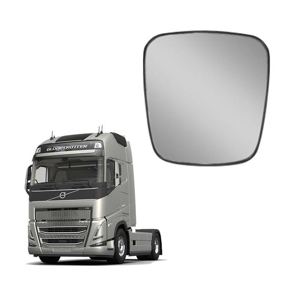 Imagem de Base c Vidro Retrovisor p Volvo FM FH 2010 a 2014 Convexo