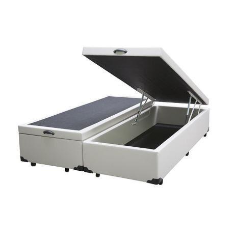 Base Cama Box Baú Casal Bipartido Sintético Branco Serra Negra 42x138x188 é boa?