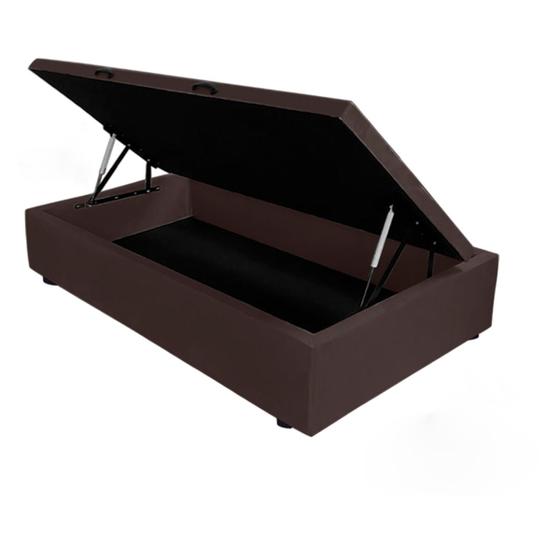 Imagem de Base Cama Box baú solteiro pistão gás premium 88x188 Corano