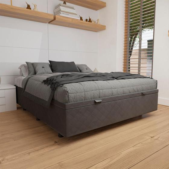 Imagem de Base Cama Box Baú Viúva Bordado - SkyBox