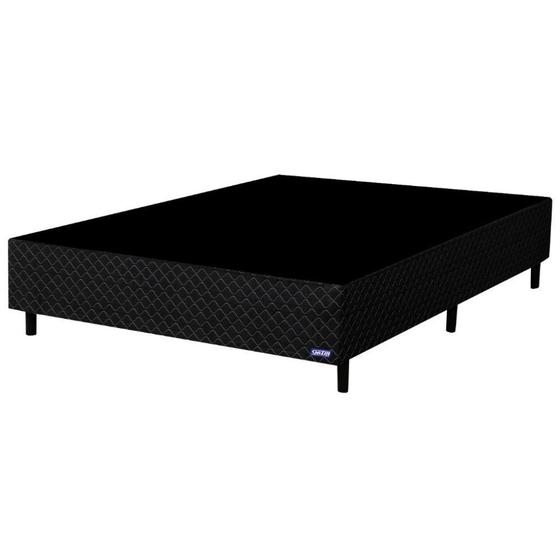 Base Cama Box Casal Gazin Sommie 138 - Preto Menor preço em Base Cama Box Casal Gazin Sommie 138 - Preto