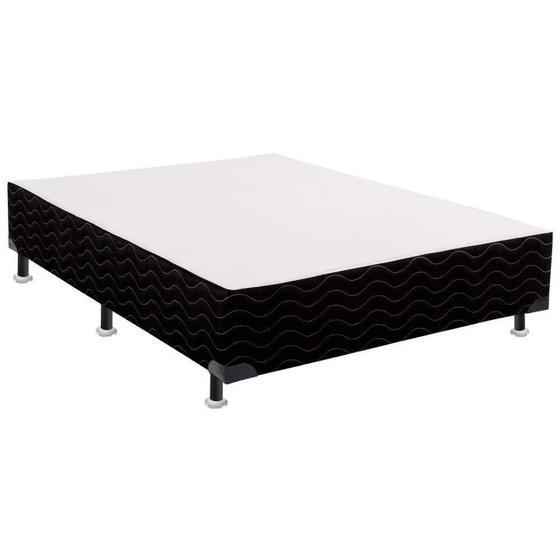 Imagem de Base Cama Box Casal Light Preto 138x188x31 Ortobom