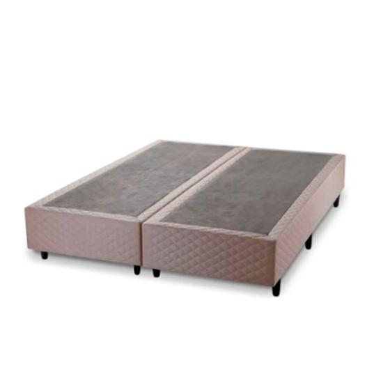 Imagem de Base Cama Box Casal Strong com Tecido Jacquard Estrutura Resistente 38x79x198cm Hellen