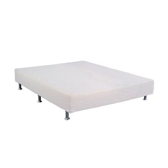 Imagem de Base Cama Box Ortobom Casal Light Branco 138x188x24