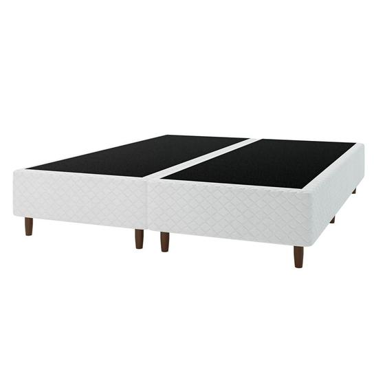 Imagem de Base Cama Box para Colchão King 193x203cm Marina Branco Umaflex