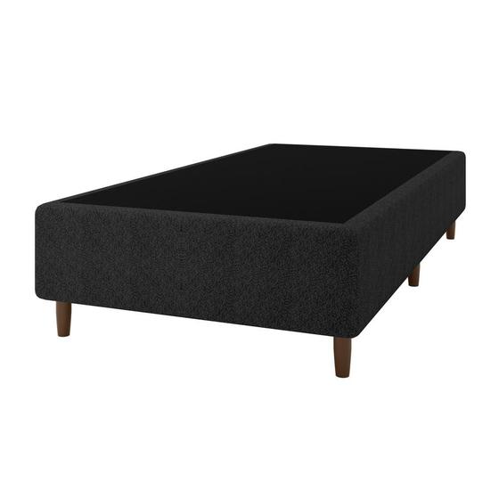 Imagem de Base Cama Box para Colchão Solteiro 88x188cm Caliope Cinza Escuro Umaflex