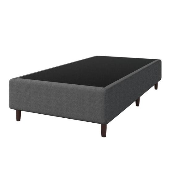 Imagem de Base Cama Box para Colchão Solteiro 88x188cm Talia Cinza Umaflex