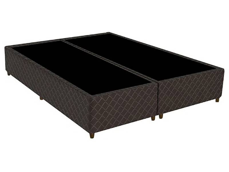 Base Cama Box Queen Gazin Bipartido 27x158x198cm Sommie Poliester