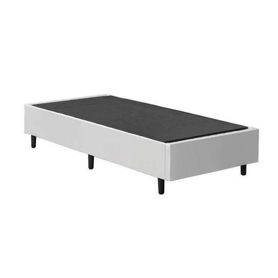 Base Cama Box Solteiro 88x188x37 - Branco Menor preço em Base Cama Box Solteiro 88x188x37 - Branco