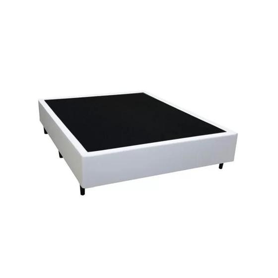 Imagem de Base Cama Box Viúva Branca - 128x188x38 - Fabrica de Tudo