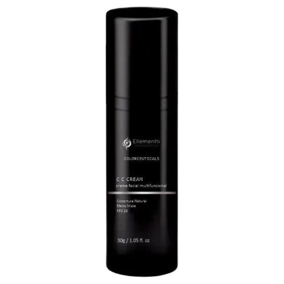 Imagem de Base CC Cream, Ellementti, Cobertura Natural FPS 20, 30G