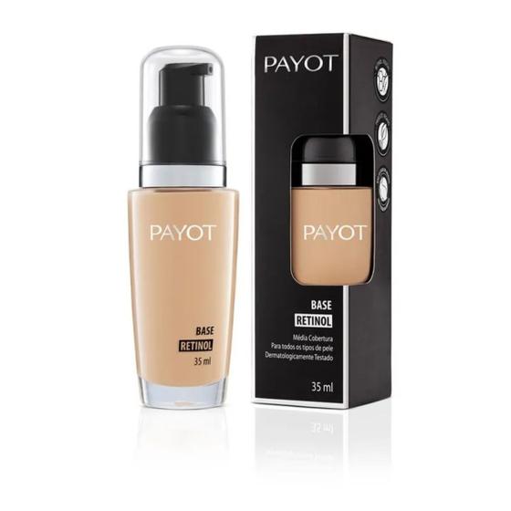 Imagem de Base com Retinol de Média Cobertura Vegana cor 50 Payot 35ml