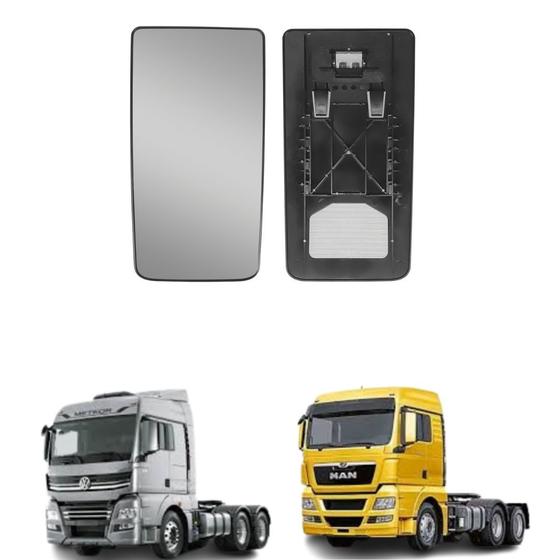 Imagem de Base com Vidro Espelho Retrovisor MAN TGX  / VW Meteor- LD/LE