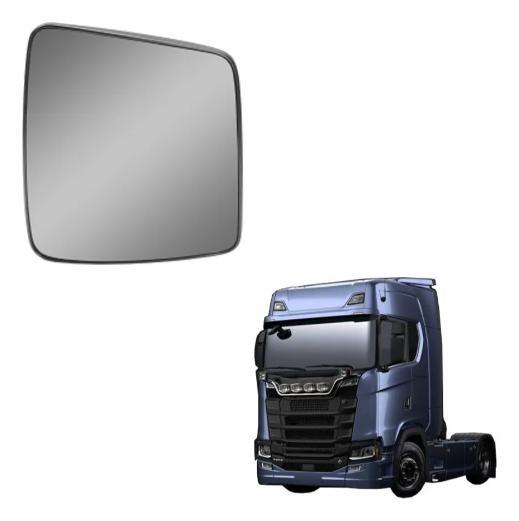 Imagem de Base com Vidro Espelho Retrovisor Superior Scania P/G/R/S (NTG) (Menor) Convexo - LE