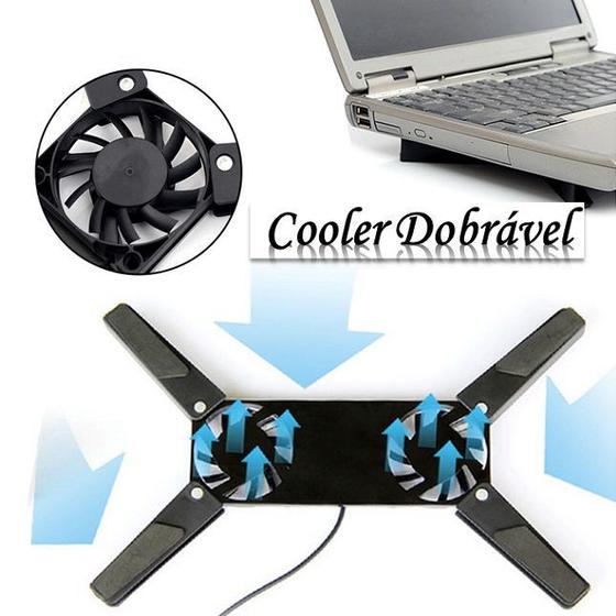 Imagem de Base Cooler Dobrável Para Notebook LapTop