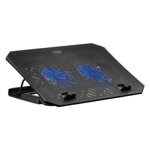 Imagem de Base cooler para notebook com 2 ventiladores e 4 niveis de altura