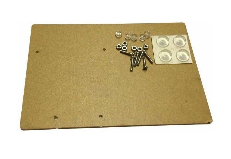 Imagem de Base de acrilico para fixar arduino uno e protoboard