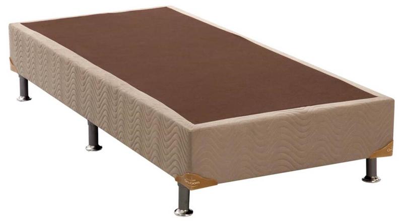 Imagem de Base de Cama Box Camurca Bege Solteiro 88 cm (LARG) Baixa - 42880