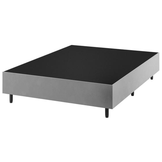 Imagem de Base de Cama Box Casal Fit 138x188 Cm Prata - Vian