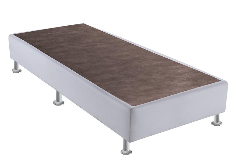 Imagem de Base de Cama Box Light material sintético Branco Solteirao 108 cm (LARG) - 52652