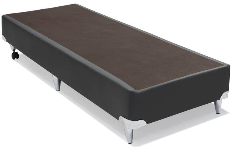 Imagem de Base de Cama Box material sintético Cinza Solteiro 88 cm (LARG) Alta - 42786