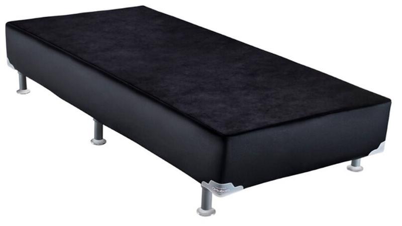 Imagem de Base de Cama Box material sintético Preto Solteiro 88 cm (LARG) Baixa - 42845