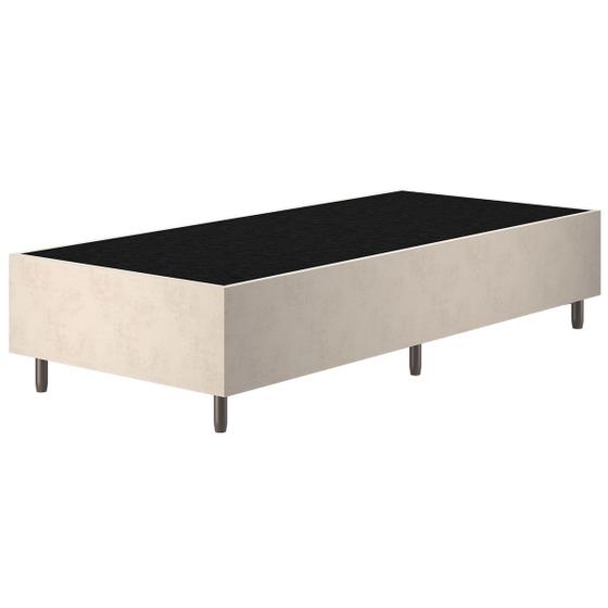 Imagem de Base de Cama Box Solteiro Zeus Creme 26783 - Vian