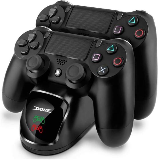 Imagem de Base de carregamento dupla para controle sem fio Playstation 4 PS4 Slim, Pro