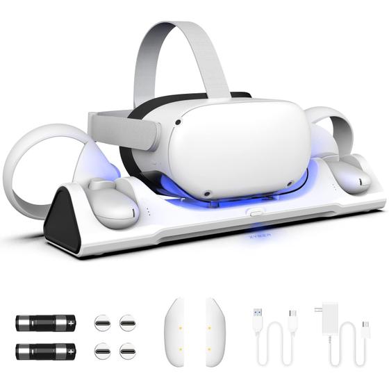Imagem de Base de carregamento ZYBER para Oculus Quest 2 VR com 2 baterias