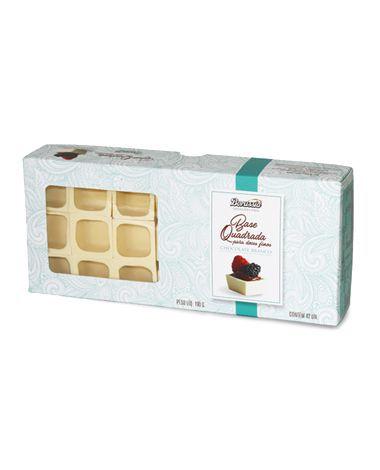 Imagem de Base de Chocolate Branco Quadrada (42 Uni.) Borússia Chocolates