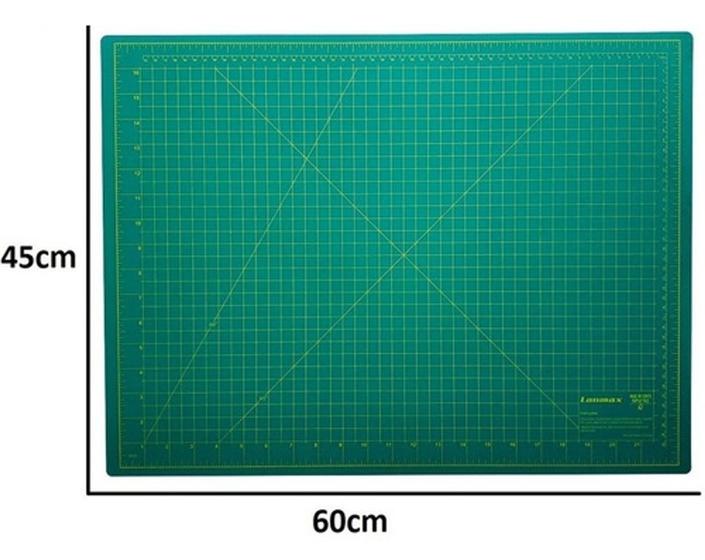 Imagem de Base De Corte A2 60x45 Dupla Face Verde, Rosa E Preta .