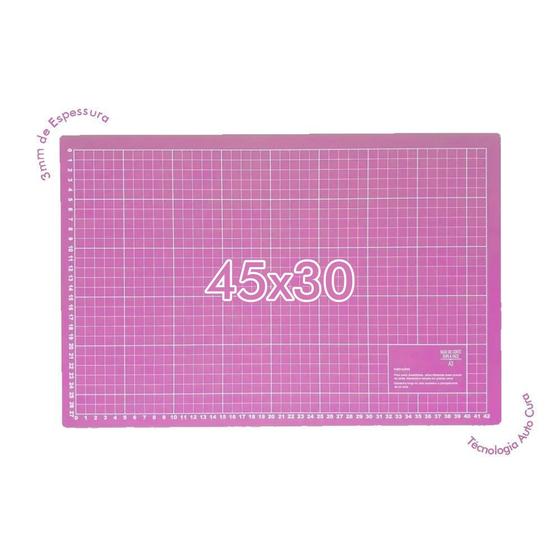 Imagem de Base de corte a3 rosa 45x30 patchwork scrapbook (a3 rosa)