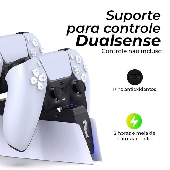 Imagem de Base de Descanso Duplo de Controle Dual Sense Compatível com PS5 Playstation 5