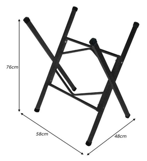 Imagem de Base de mesa Bella em aço para tampos de 1.00 até 1,10 x 0.75- Bella