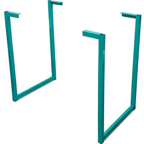 Imagem de Base de Mesa Nova York Para Tampos De Madeira Até 140cm X 60cm Verde